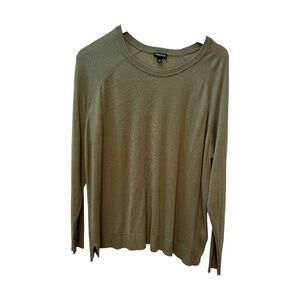 Torrid‎ Olive Green Light Weight Round Neck Preppy Fall Sweater Size 1 (14/16)